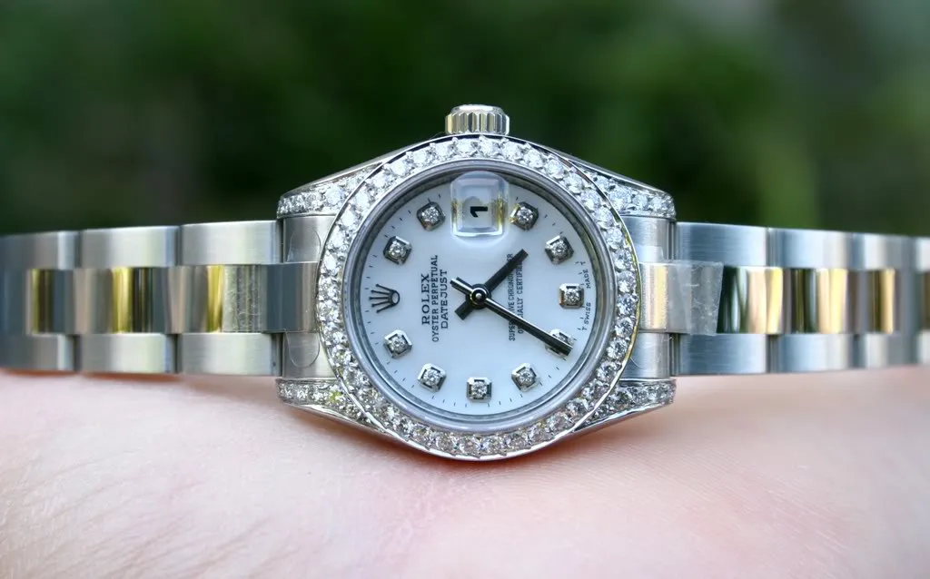 ROLEX LADIES DATEJUST STEEL DIAMONDS UNWORN