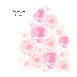 Roses Flat Note (with envelope liner)