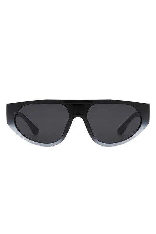 Round Flat Top Retro Fashion Sunglasses
