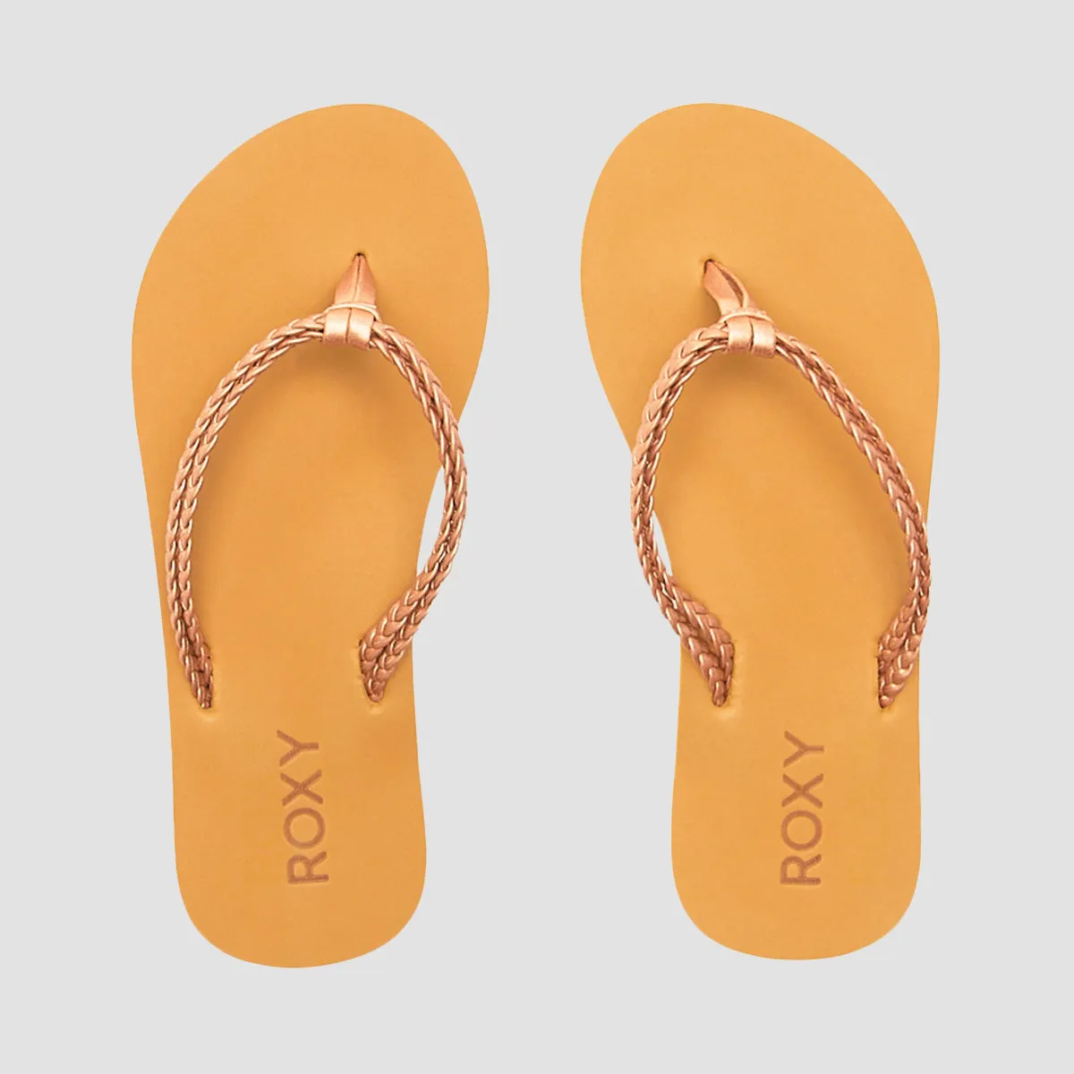 Roxy Costas II Flip Flops Rose Gold - Girls