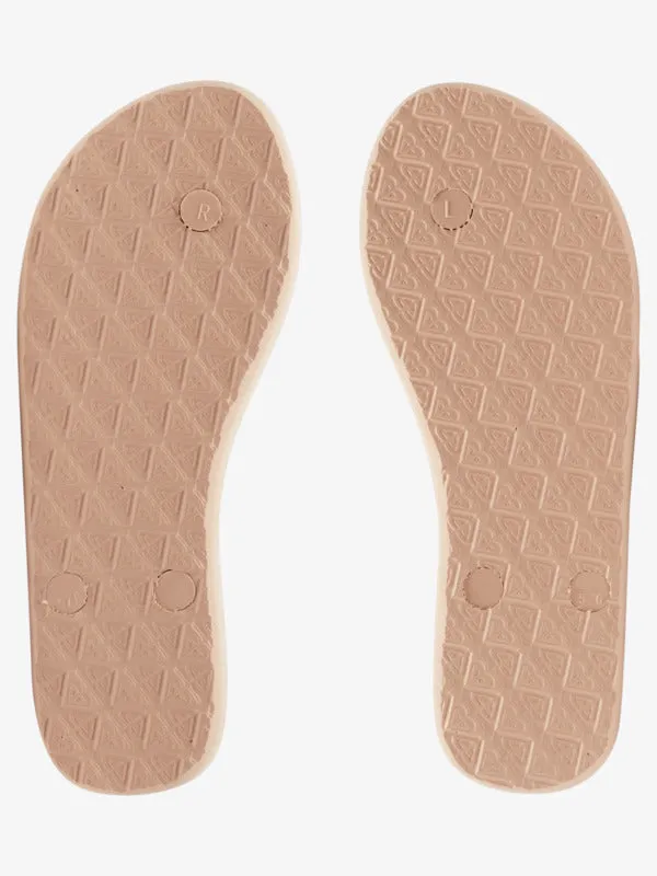 Roxy Viva Glitter V Jandals - Champagne