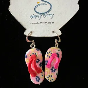 Rubber Flip Flop Earrings