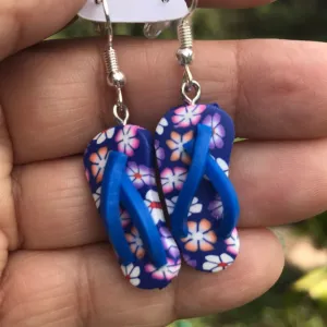 Rubber Flip Flops, Earrings