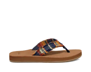 Sanuk M's Fraid Not Blanket Flip Flops