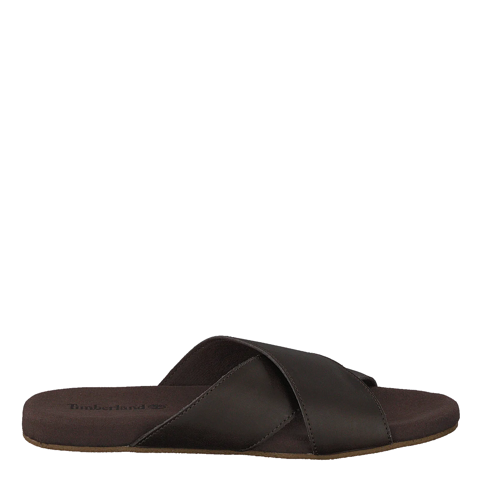 Seatonbay Crossstrapslide Dark Brown Leather