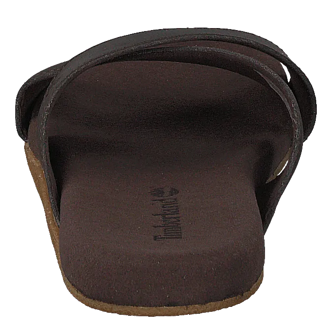 Seatonbay Crossstrapslide Dark Brown Leather