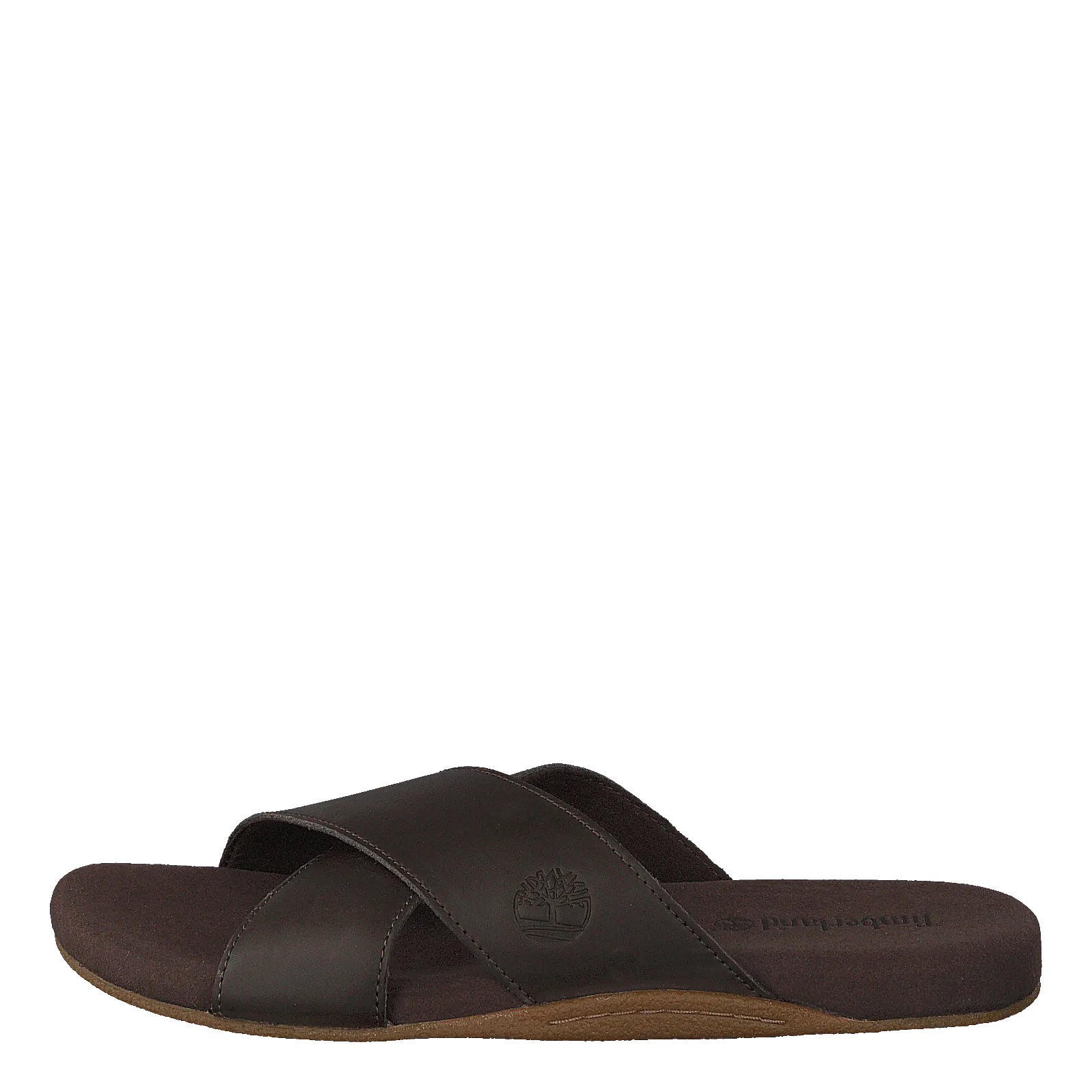 Seatonbay Crossstrapslide Dark Brown Leather