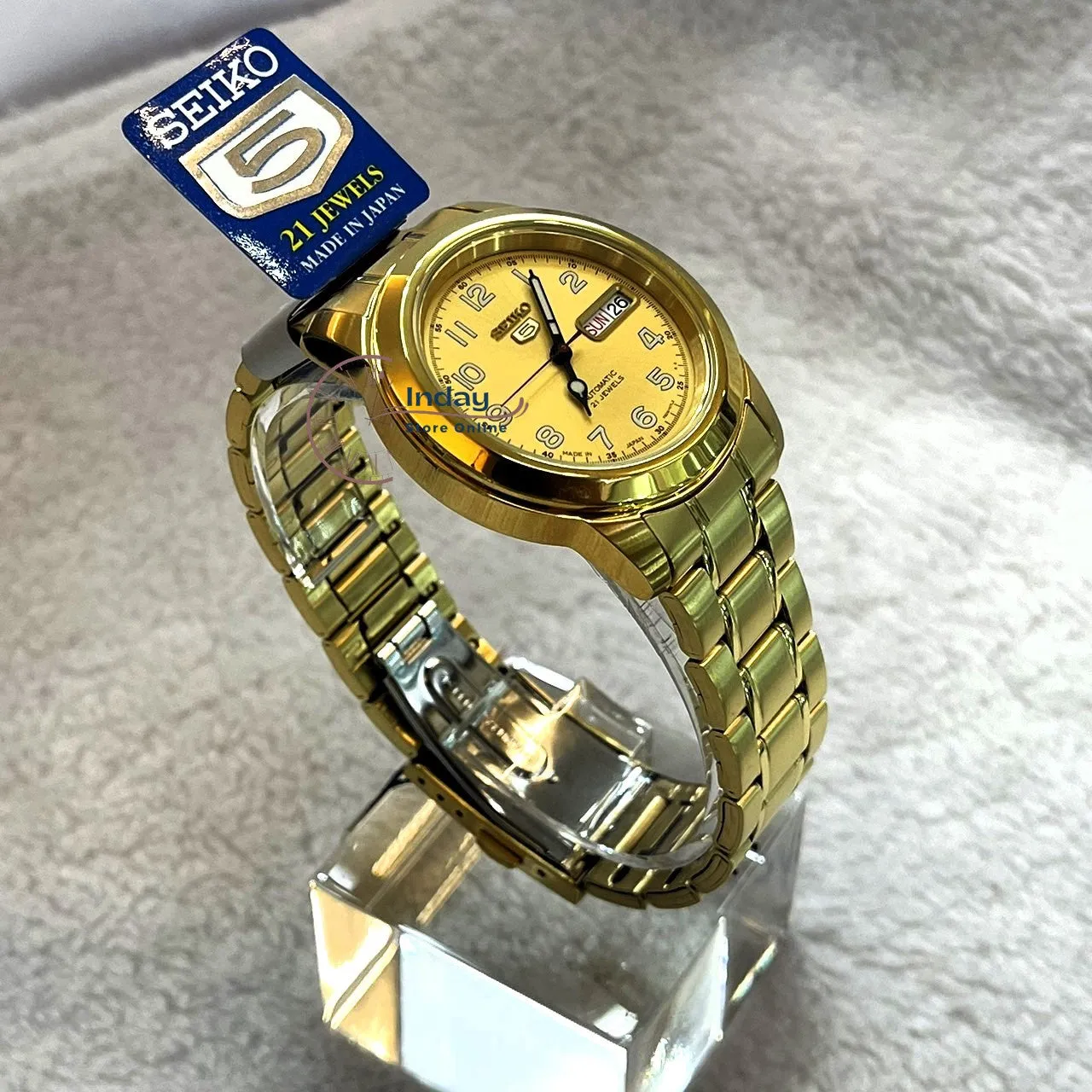 Seiko Automatic Men's Watch SNKK38J1 Stainless Steel Luminous Hands and Markers