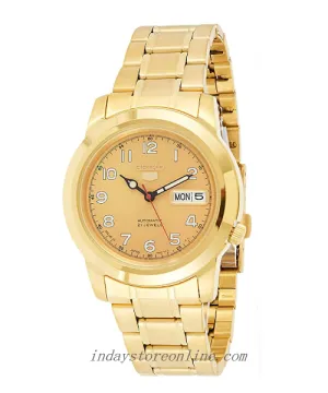 Seiko Automatic Men's Watch SNKK38J1 Stainless Steel Luminous Hands and Markers