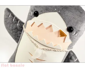 Shark stuffed animal - Handmade plush shark