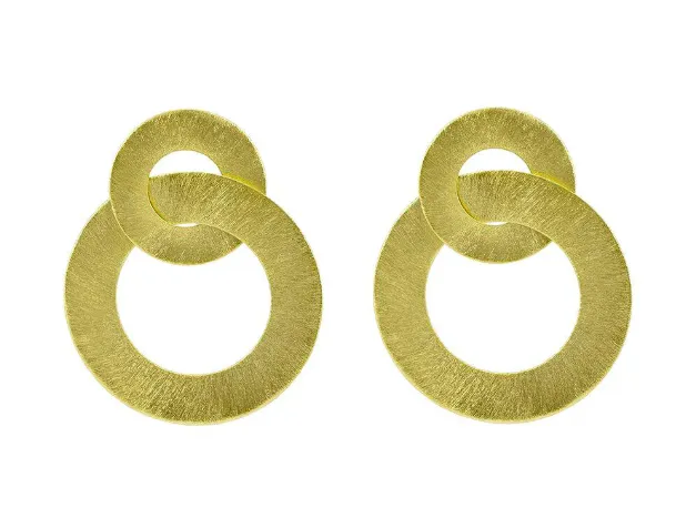 Sheila Fajl Anna Earrings - Brushed Gold