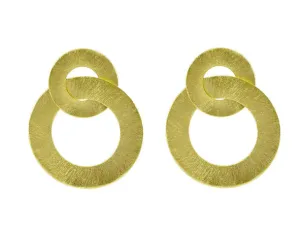 Sheila Fajl Anna Earrings - Brushed Gold