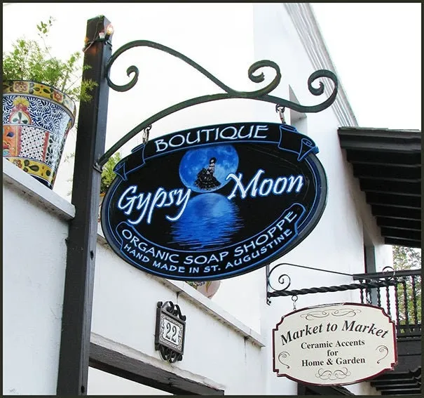 Sign Bracket, Custom Sign Bracket 24" Bistro Style Restaurant Sign Bracket, Business Sign Bracket, Custom Business and Restaurant Signage