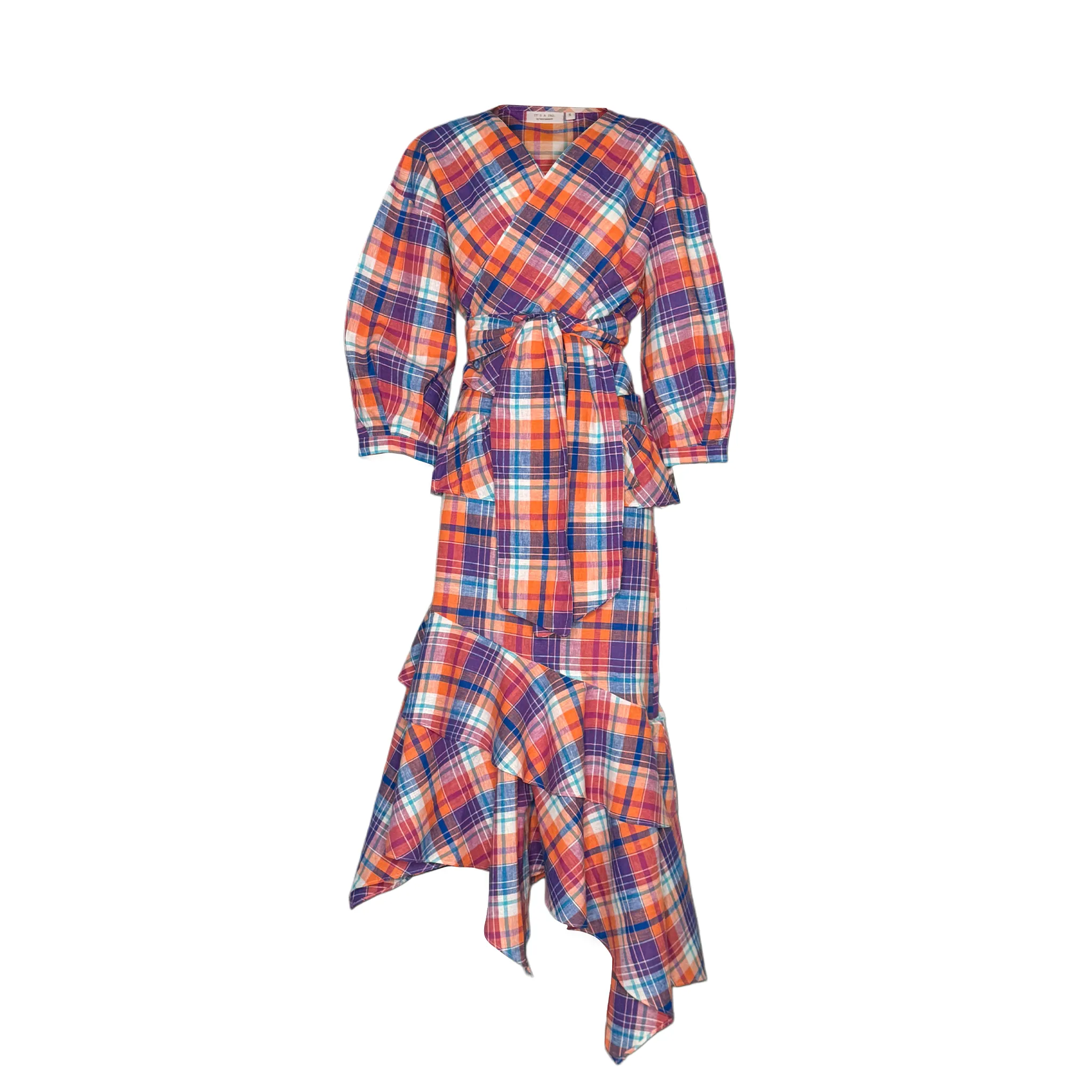 Simone Check Handkerchief Skirt