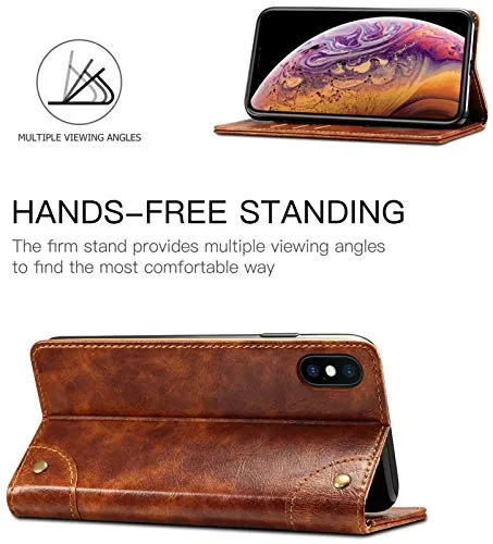 SINIANL iPhone 6S Plus Case, iPhone 6 Plus Case, Leather Wallet Folio Case Book Design Magnetic Closure with Stand and ID Holder Credit Card Slots for iPhone 6S Plus / 6 Plus