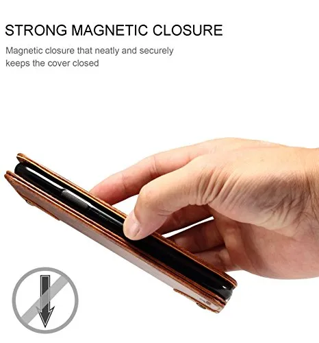 SINIANL iPhone 6S Plus Case, iPhone 6 Plus Case, Leather Wallet Folio Case Book Design Magnetic Closure with Stand and ID Holder Credit Card Slots for iPhone 6S Plus / 6 Plus