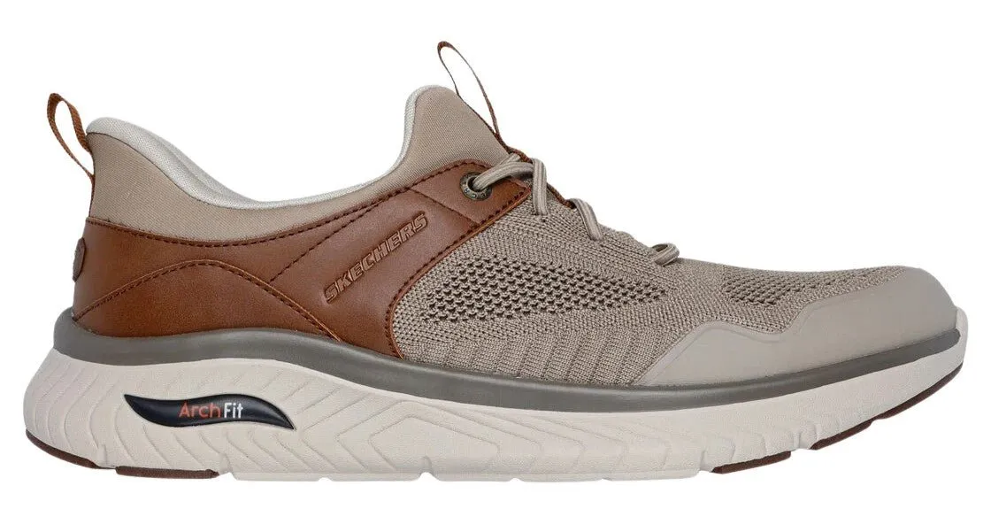 Skechers Slip-ins Men's Relaxed Fit: Arch Crosser - Emeric Taupe Brown