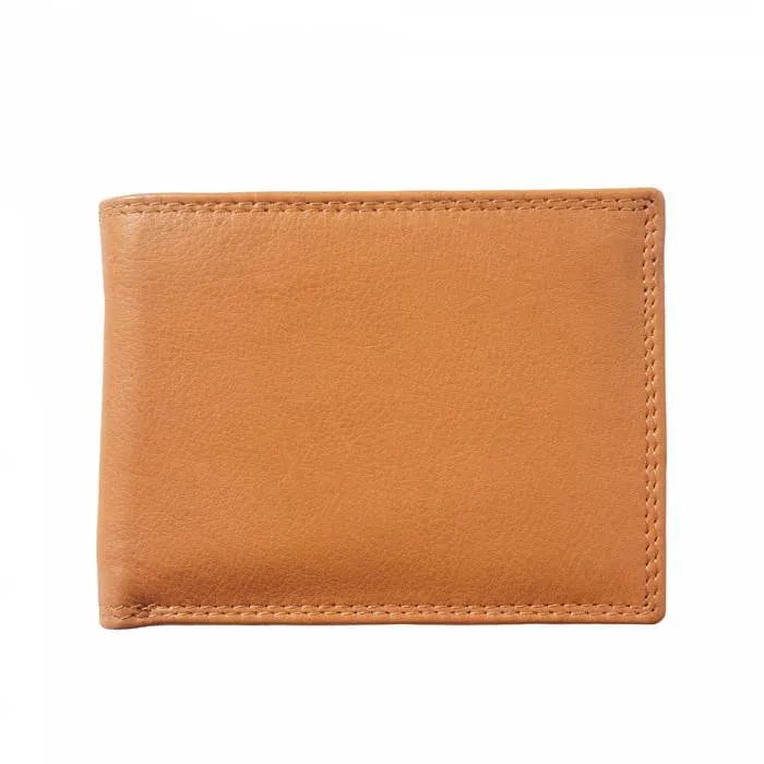 Slim Bi-Fold Wallet with Flip-up Flap