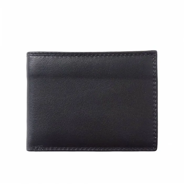 Slim Bi-Fold Wallet with Flip-up Flap