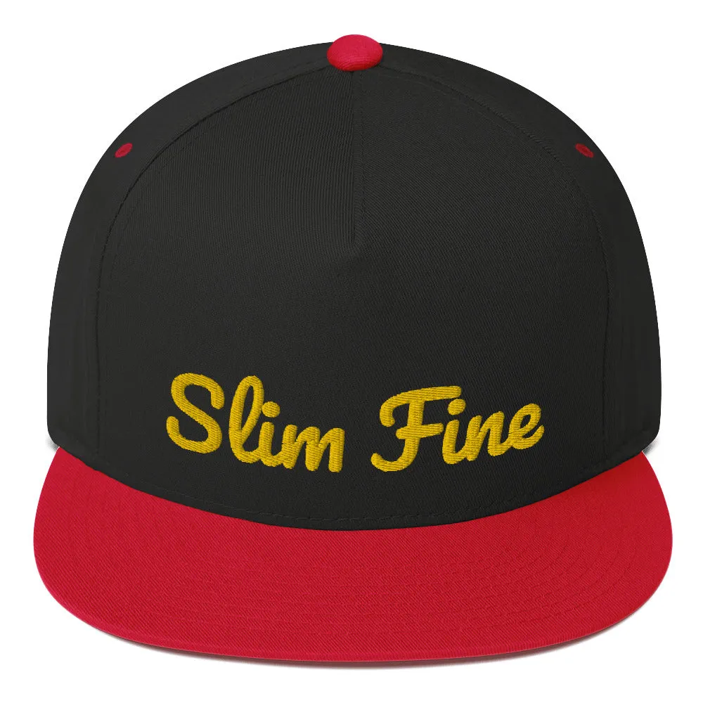 Slim Fine Flat Bill Cap