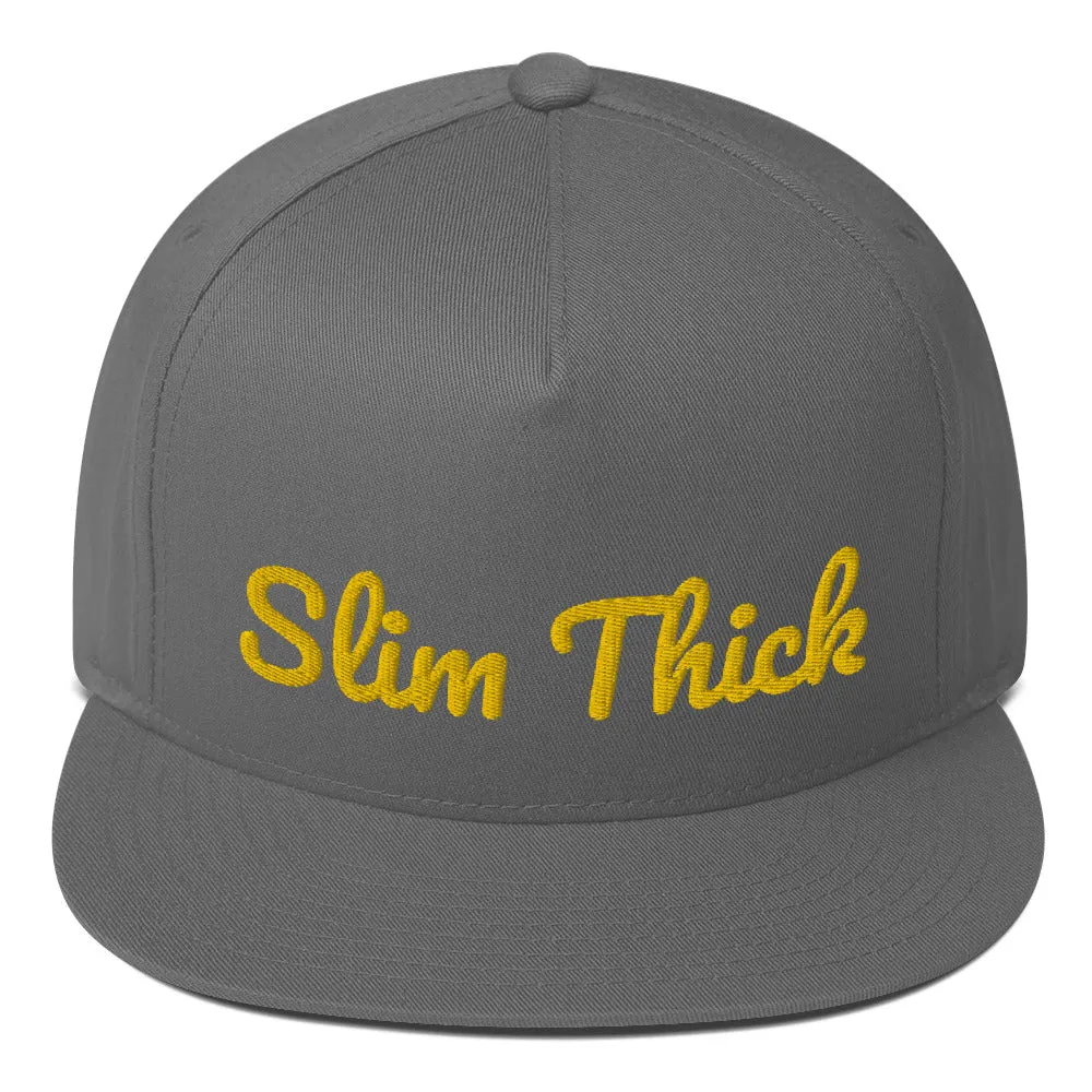Slim Thick Flat Bill Cap