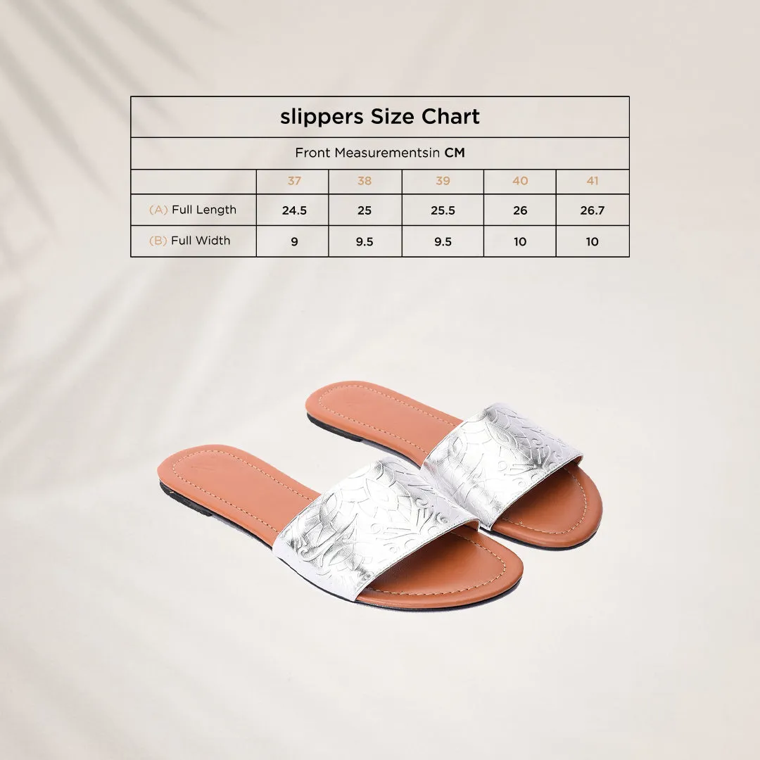 Slippers Hathor Silver