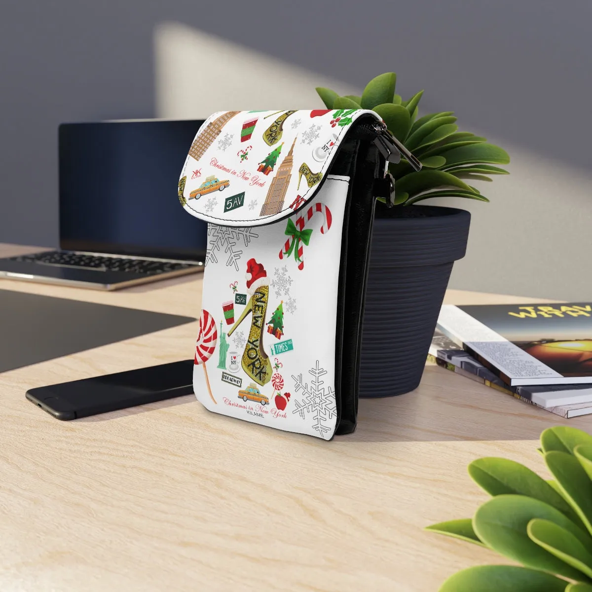 Small Cell Phone Wallet 'Christmas in New York'
