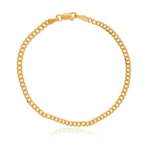 Small Flat Cuban Chain Anklet