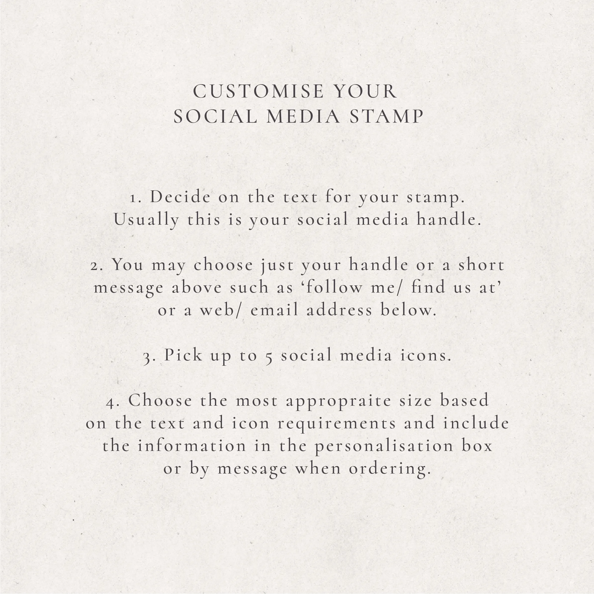 Social Media Stamp