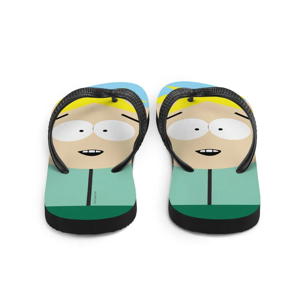 South Park Butters Big Face Flip Flops