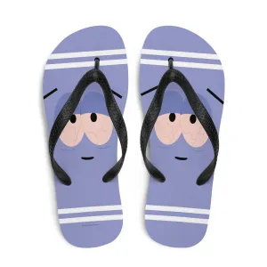 South Park Towelie Big Face Flip Flops