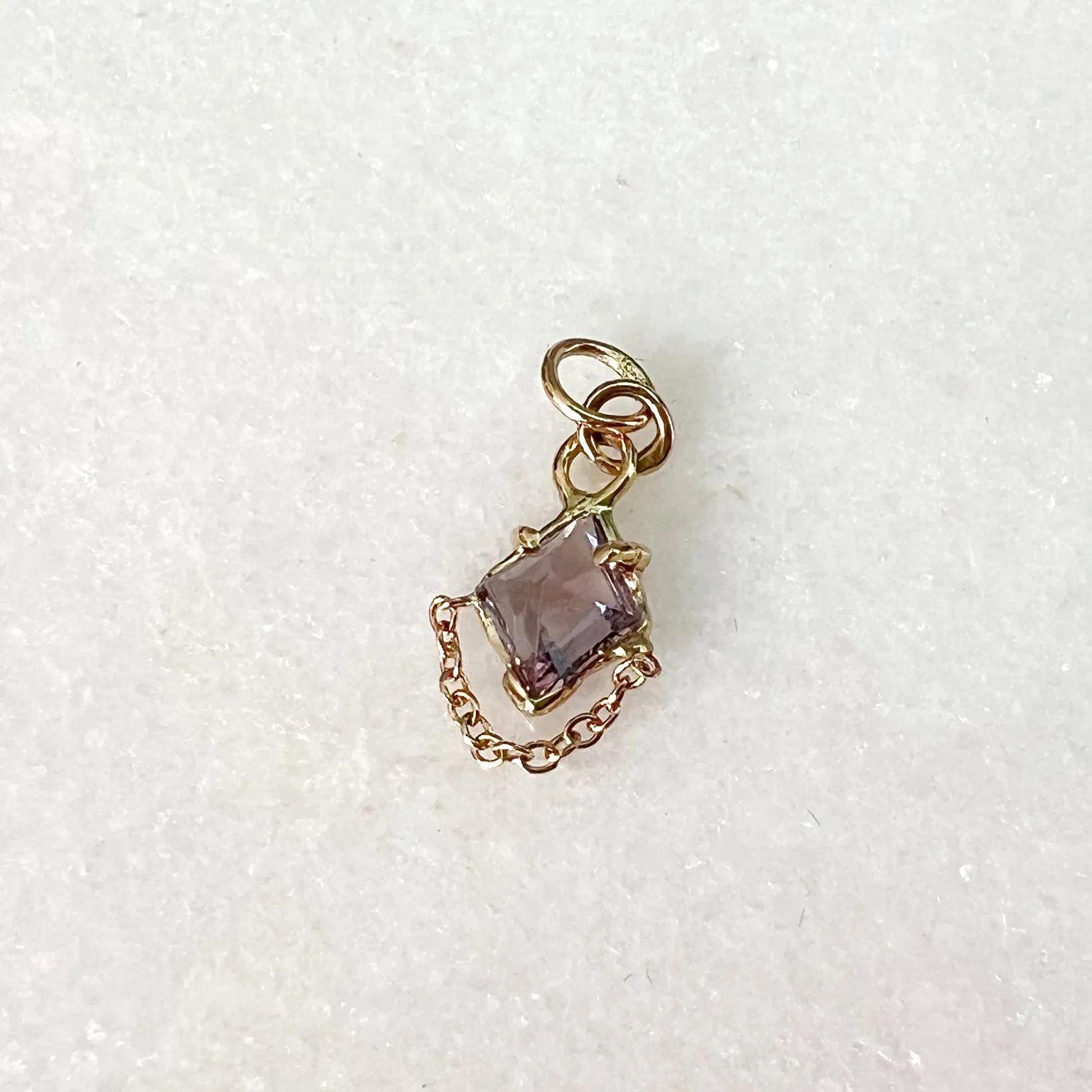 Spinel Ear Charm with Chain