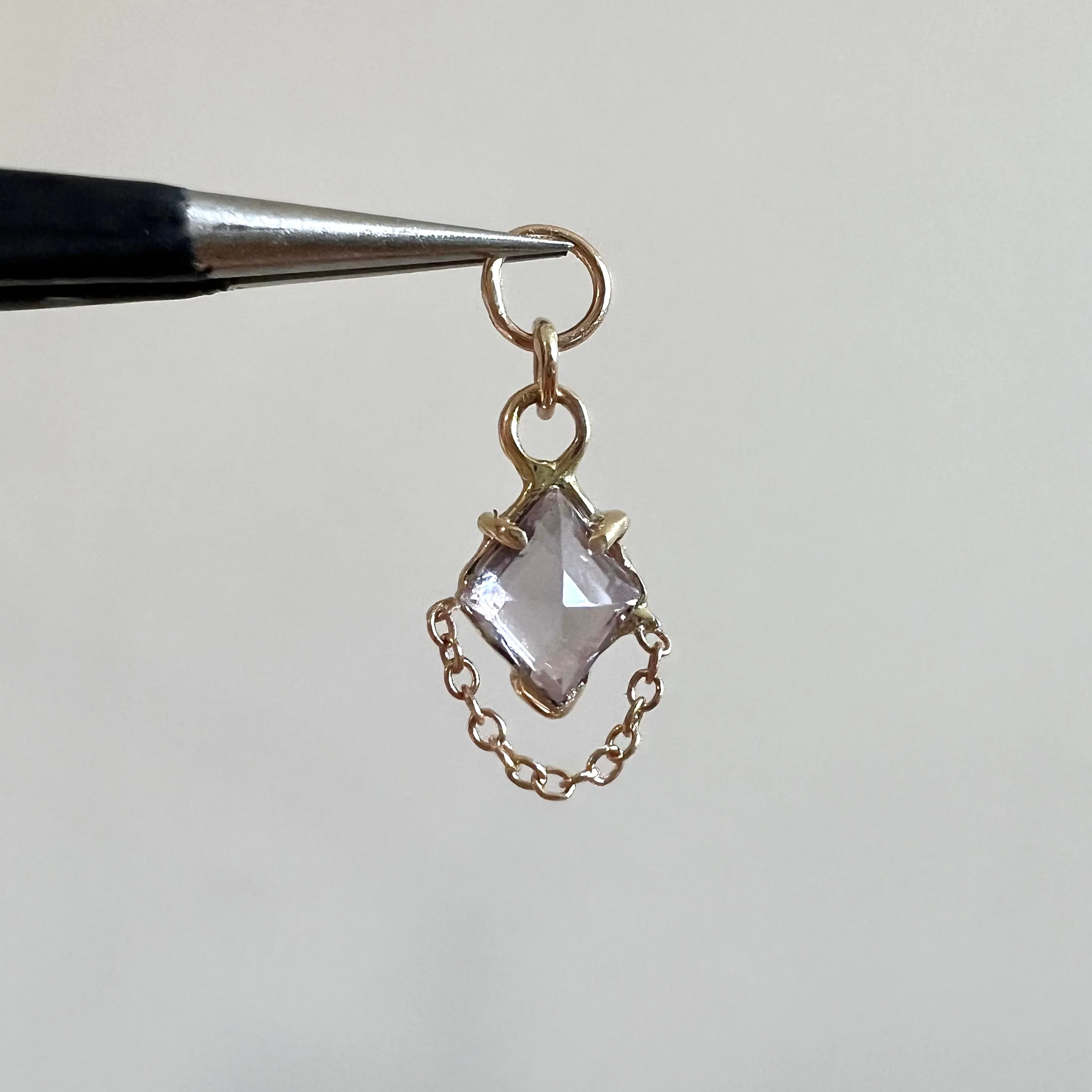 Spinel Ear Charm with Chain