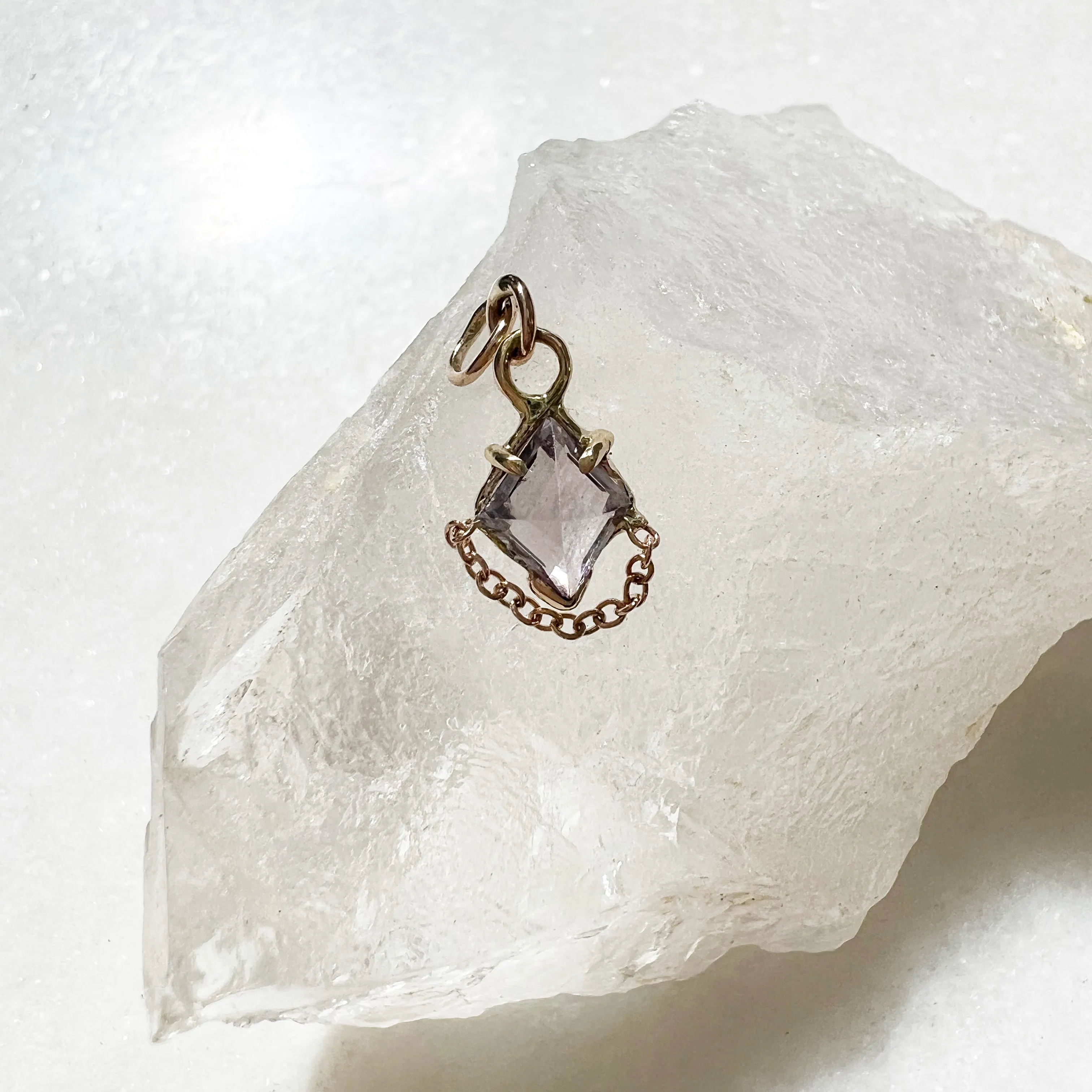 Spinel Ear Charm with Chain