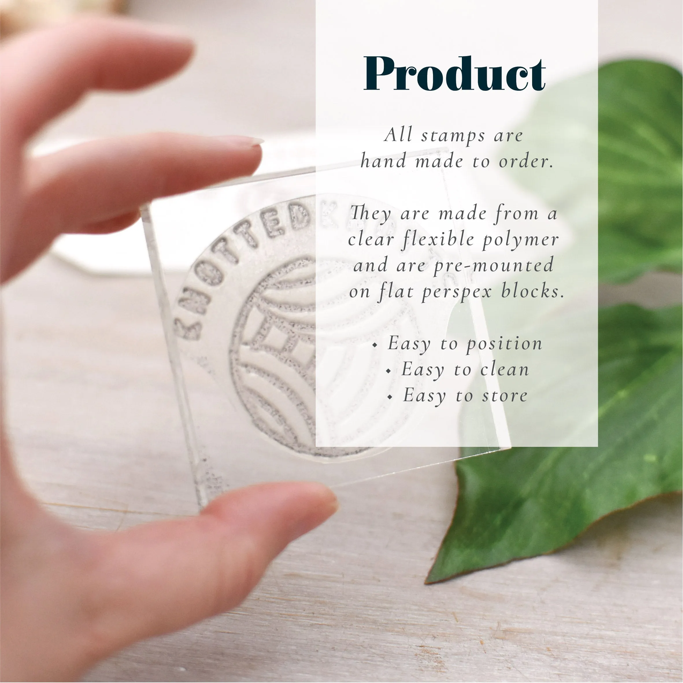 Split Business Card Stamp Set