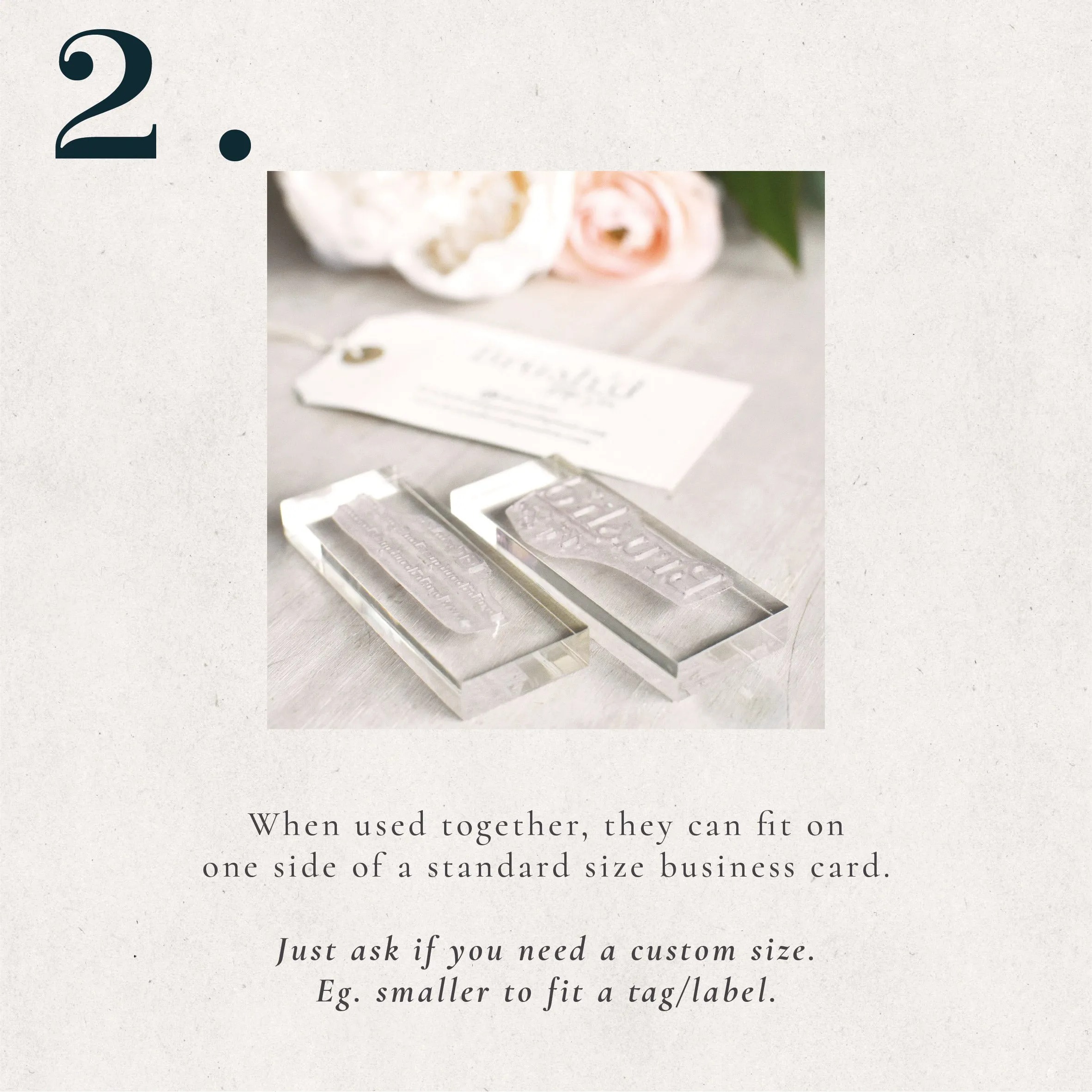 Split Business Card Stamp Set