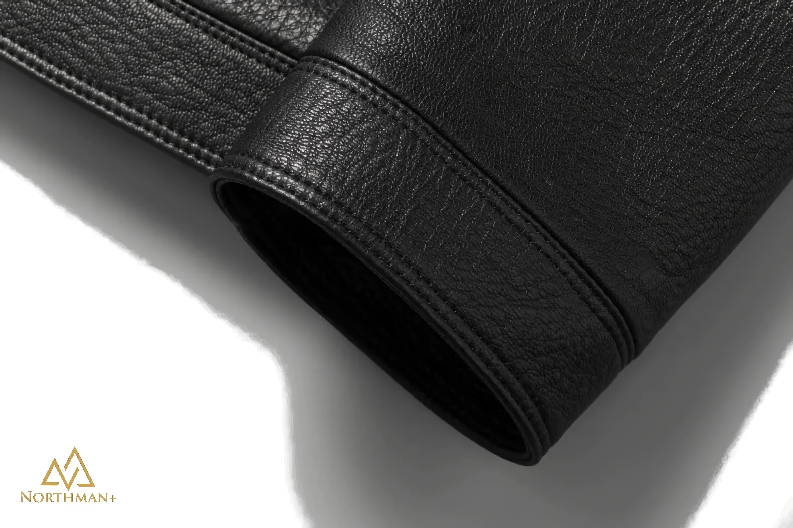 Straight Cut basic leather jacket for men