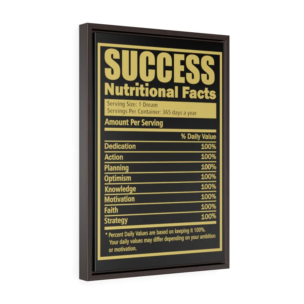 Success Facts | Framed Gallery Canvas