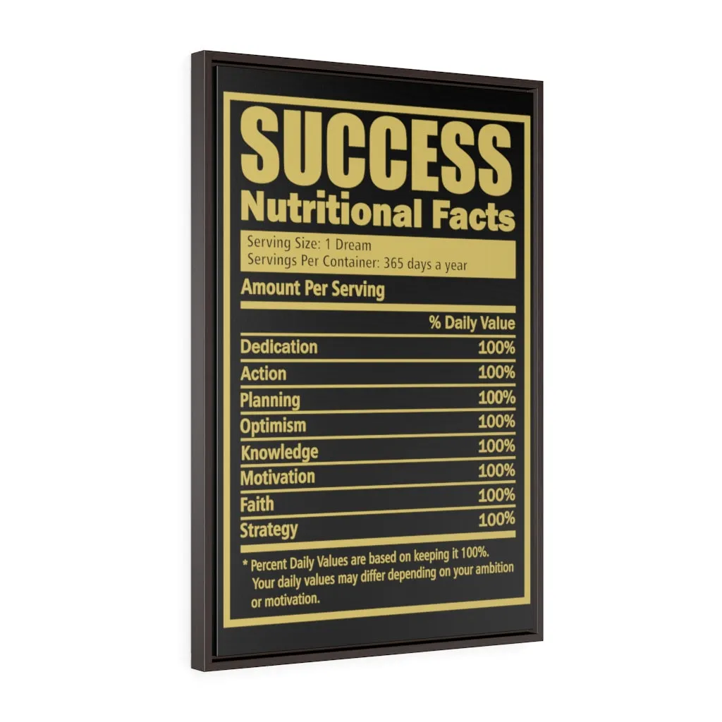 Success Facts | Framed Gallery Canvas