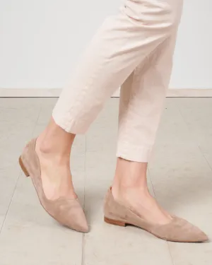 suede flat - camoscio bisquite