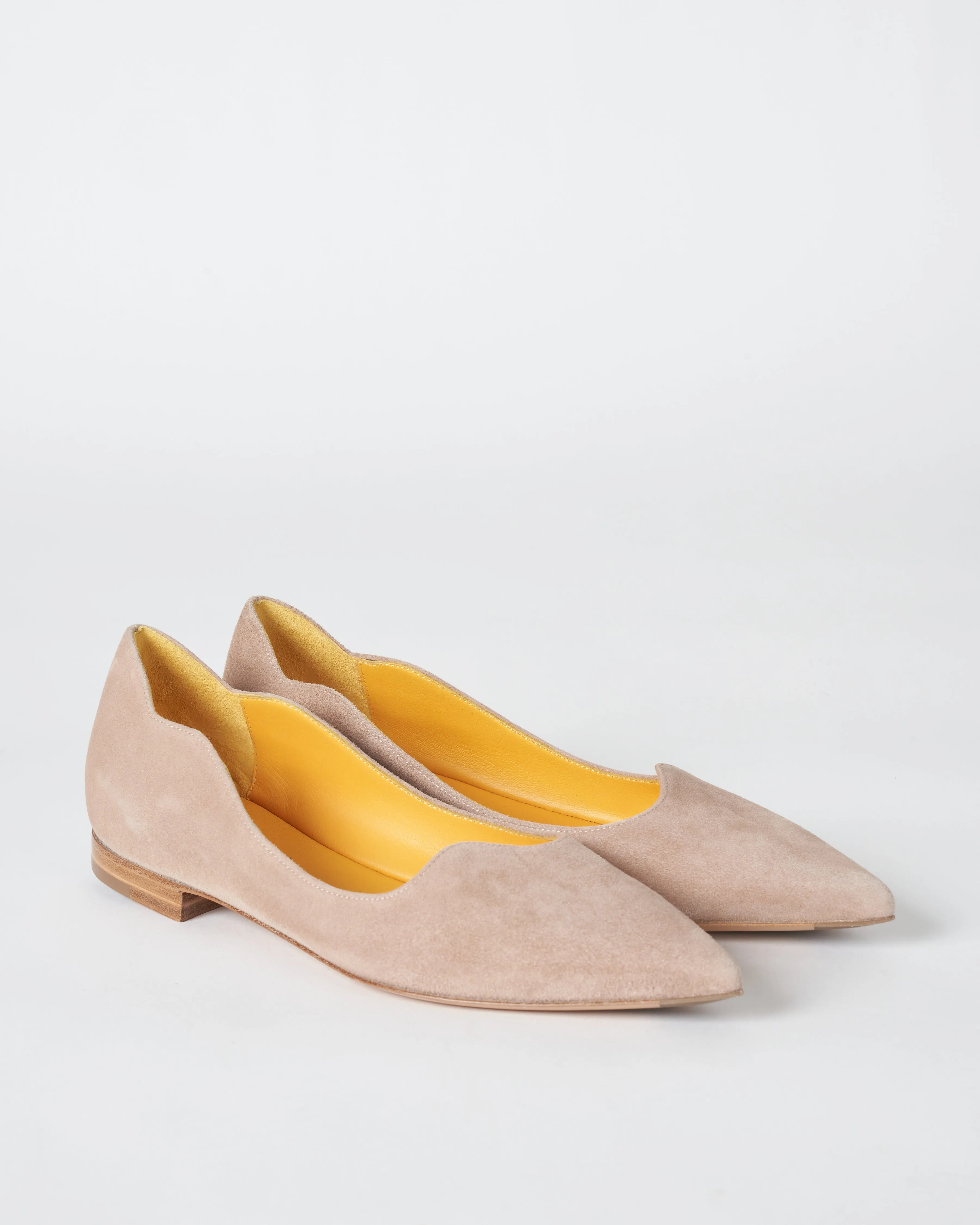 suede flat - camoscio bisquite