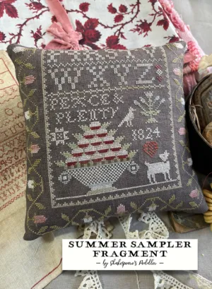 Summer Sampler Fragment  - Shakespeare's Peddler - Cross Stitch Pattern