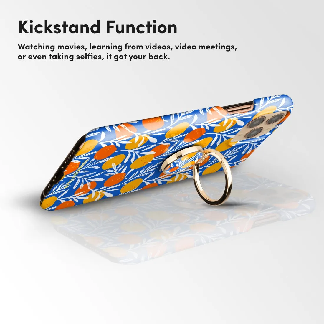Summer Tangerine | Custom Phone Ring Holder  (Non-MagSafe)