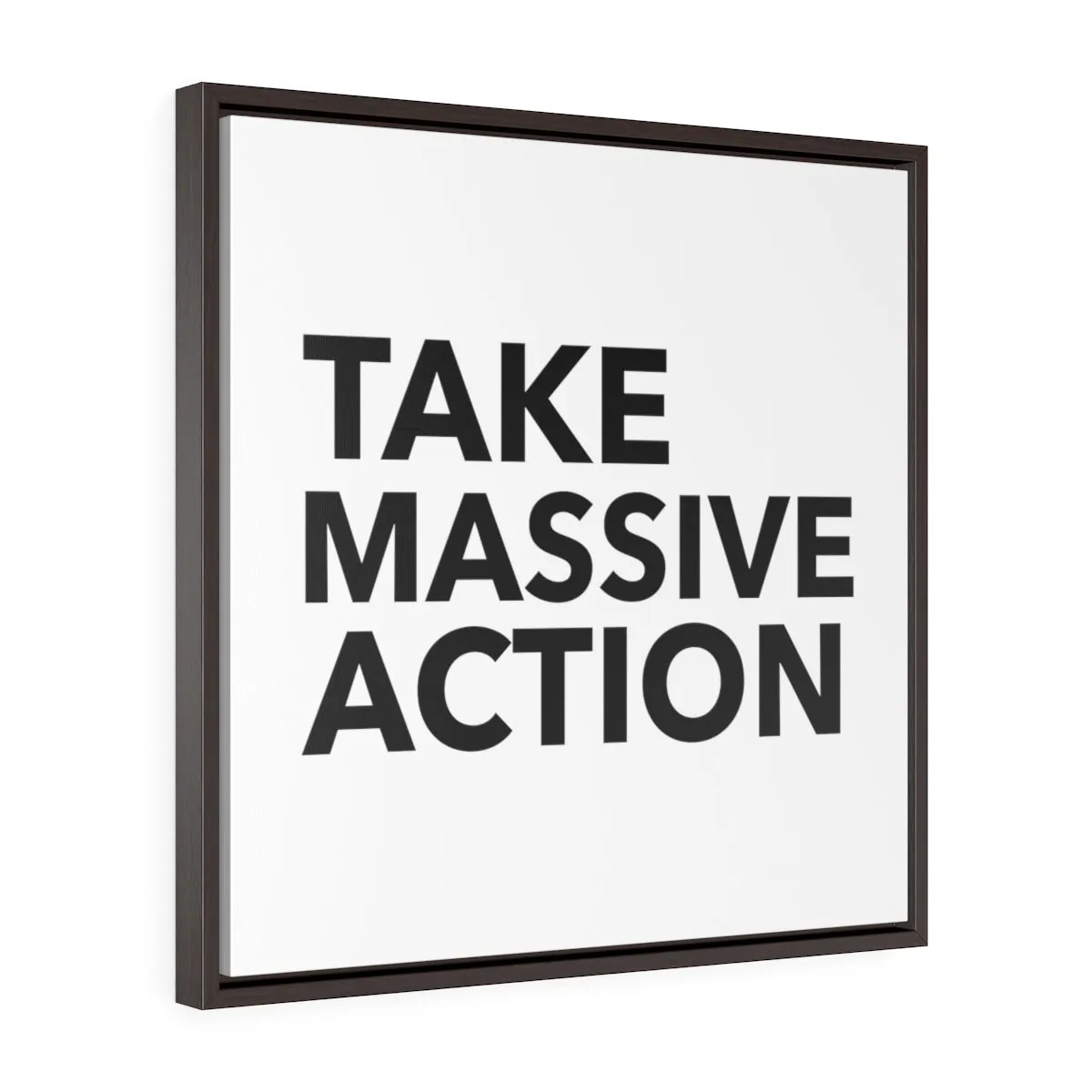 Take Massive Action  | Framed Gallery Canvas