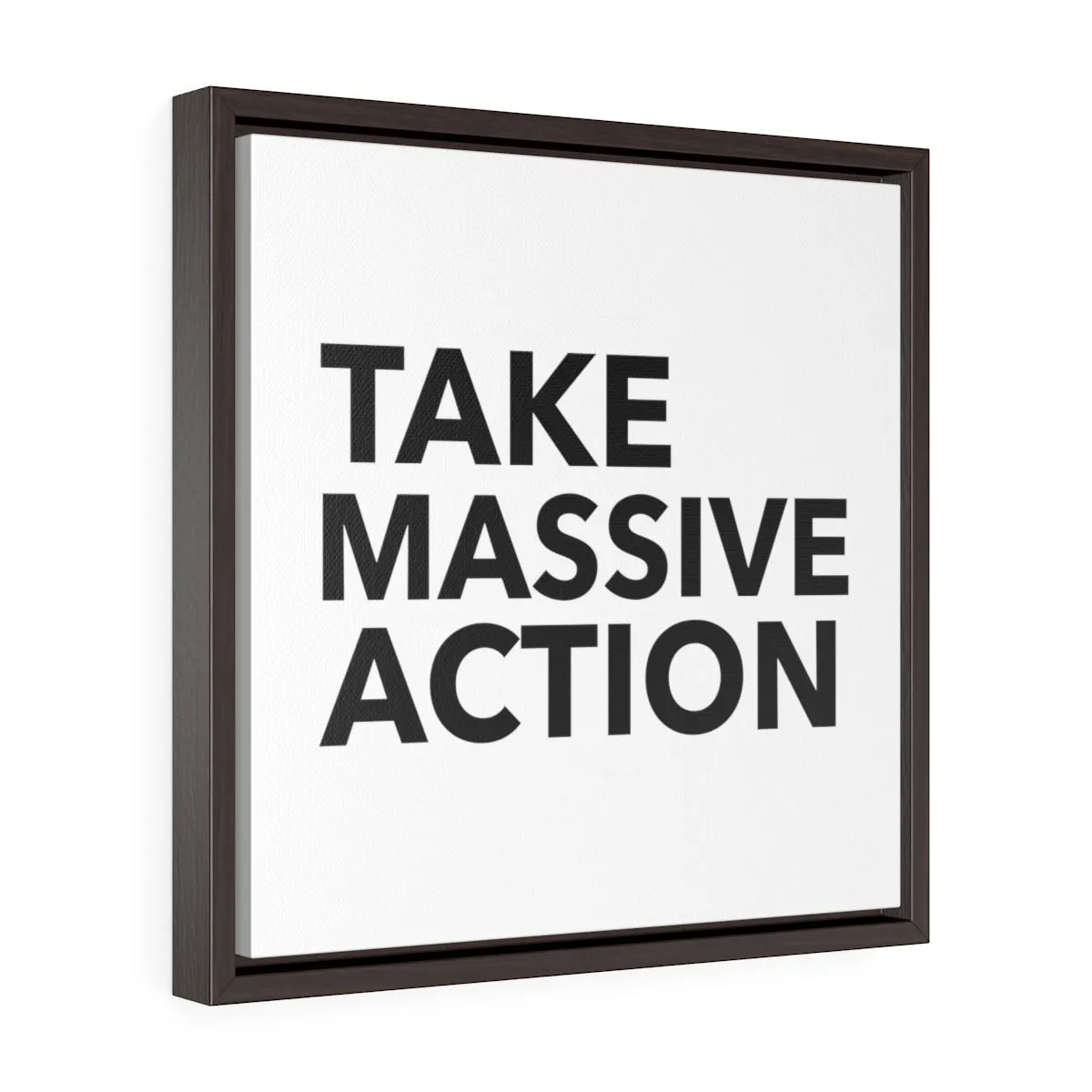Take Massive Action  | Framed Gallery Canvas