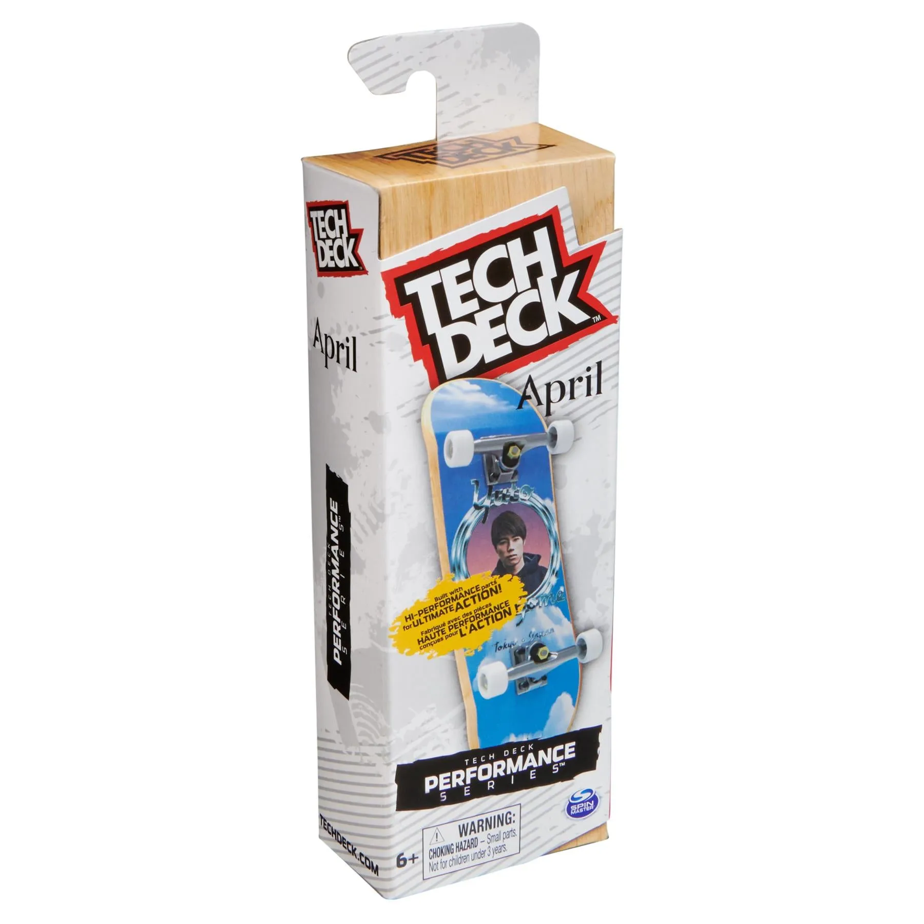 Tech Deck Performance Series Real Wood Finger Skateboard - April