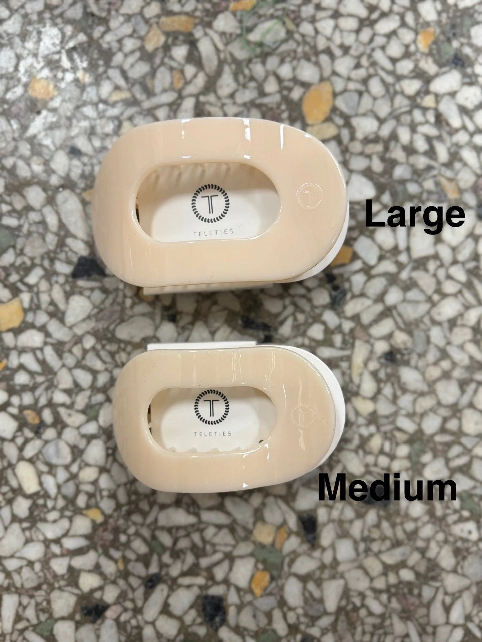 Teleties Round Flat Hair Clips