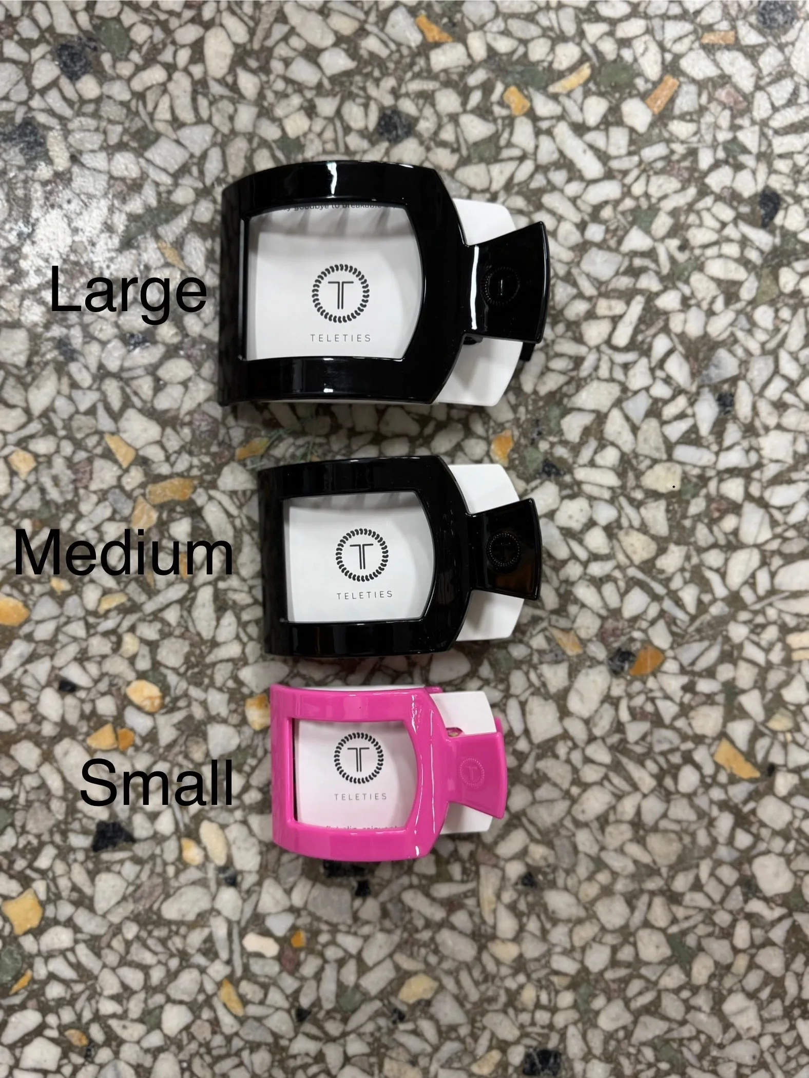 Teleties Square Flat Hair Clips