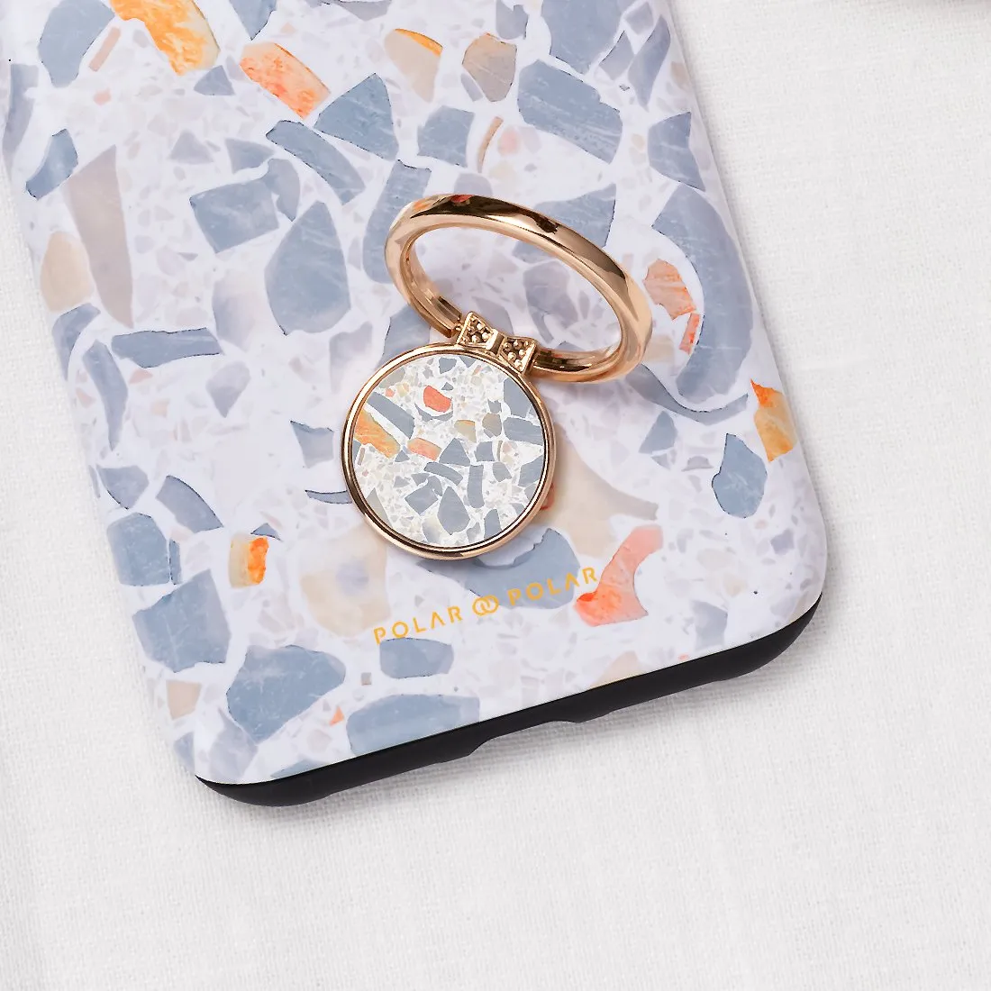 Terrazzo Grey | Custom Phone Ring Holder  (Non-MagSafe)