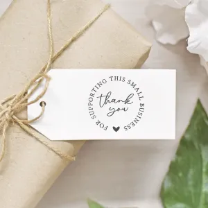 Thank You For Supporting Small Business Circle Stamp